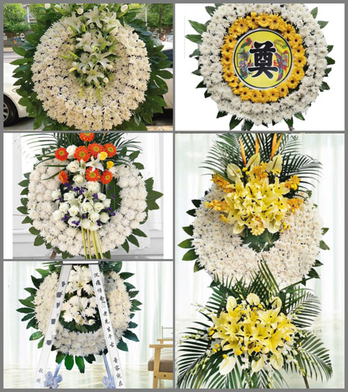 山西太原古交市阁上乡猫儿尖村花圈速递